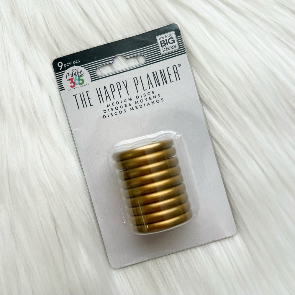 The Happy Planner Gold Medium Discs